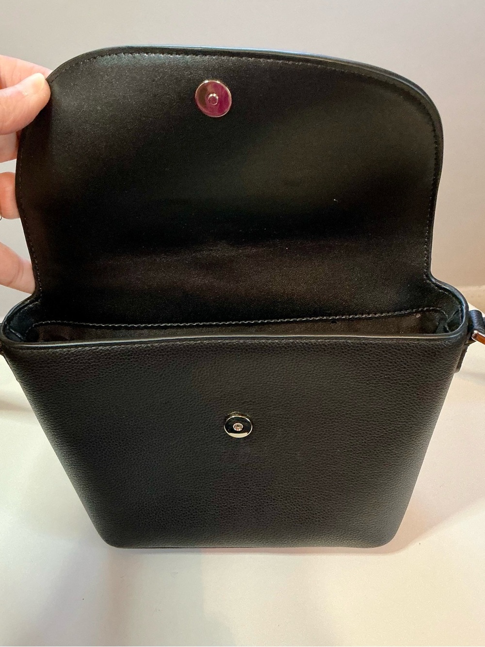 Kate Spade Emmie Flap Crossbody Black Pebbled Leather Retail $299 - Picture 7 of 16
